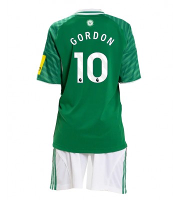 Newcastle United Anthony Gordon #10 Udebanetrøje Børn 2025-26 Kortærmet (+ Korte bukser)